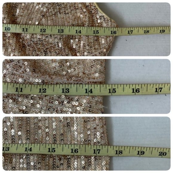 Ever Pretty Sequin Sleeveless Evening Long Festive Formal Gown Size 10 Gold - Picture 7 of 10